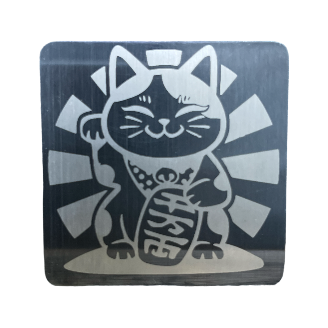 Fortune Cat 1 Stainless Steel Patch